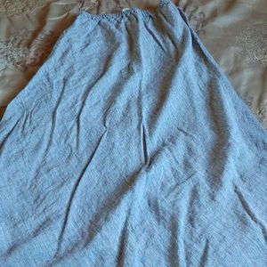 Skirt grey linen